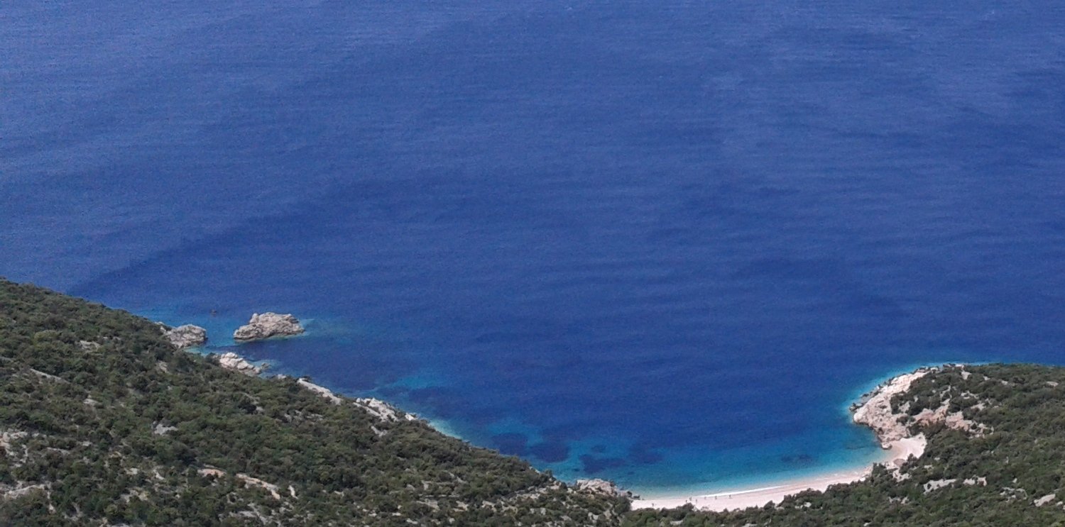 Der Strand Sveti Ivan unterhalb von Lubenice