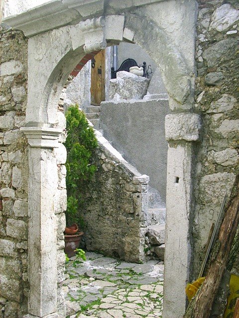 Traditionelle Steinarchitektur in Lubenice